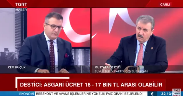 Destici, asgari ücret duyumunu paylaştı