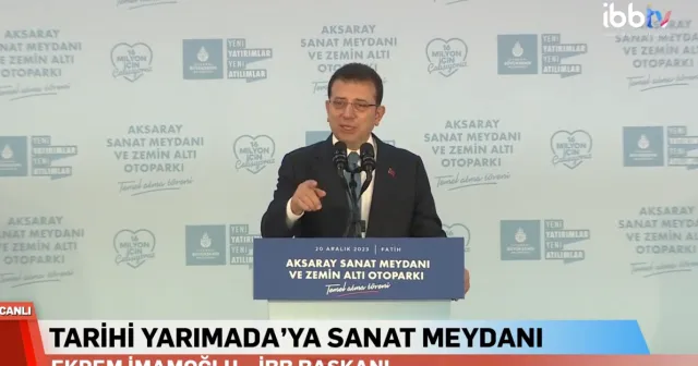 İmamoğlu yeni Aksaray Meydanı’nın temelini attı