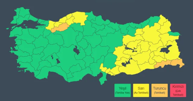 31 ile şiddetli kar yağışı uyarısı!