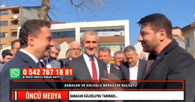 Ali Babacan, Düzce'de Davut Güloğlu’nu tanıyamadı