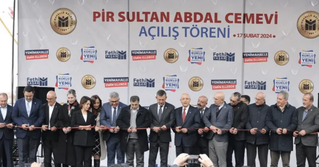 Özgür Özel, "Pir Sultan Abdal Cemevi" açılışında konuştu