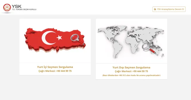 YSK'den seçmen kaydı sorgulama uyarısı