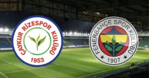 Yağmur altındaki Fenerbahçe-Rizespor maçında galip Fenerbahçe