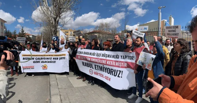 BİRTEK-SEN, 1,5 milyon liralık cezayı protesto etti