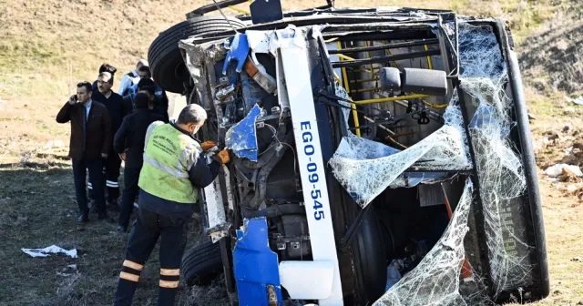 Ankara Sincan'da EGO otobüsü devrildi: 1'i ağır 20 kişi yaralı