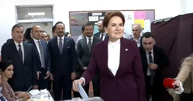 Meral Akşener Ankara'da oy kullandı