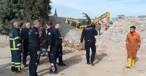 Adıyaman'da inşaatta çalışan işçinin üzerine beton blok düştü