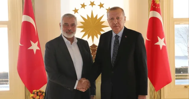 Cumhurbaşkanı Recep Tayyip Erdoğan, İsmail Haniye'yi kabul etti
