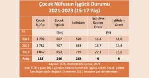 DİSK: "Çocuk istihdamı 239 bin arttı"