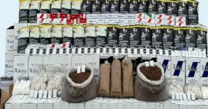 Edirne'de düzenlenen operasyonda 1 milyon 735 bin makaron ele geçirildi