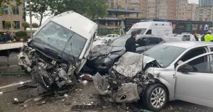 Beşiktaş'ta zincirleme kaza