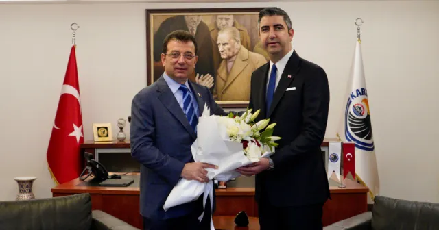 Ekrem İmamoğlu, Kartal Belediye Başkanı Gökhan Yüksel'i ziyaret etti