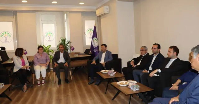 Özgür Çelik'ten DEM Parti'ye ziyaret