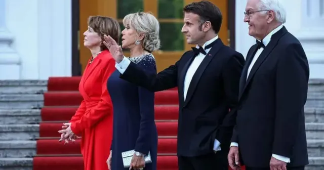 Fransa Cumhurbaşkanı Macron, Almanya'da