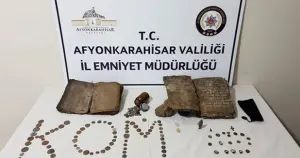 Afyonkarahisar'da tarihi eser operasyonda 3 gözaltı