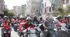 Motokuryeler, Ata Emre Akman'ın öldürülmesi protesto etti