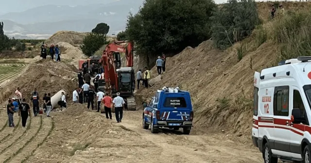 Denizli'de toprak kayması sonucu 1 işçi öldü, 1 işçi yaralandı