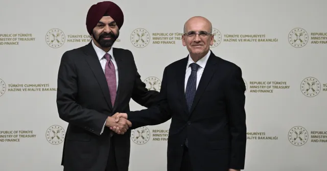 Mehmet Şimşek, Dünya Bankası Başkanı Ajay Banga ile görüştü