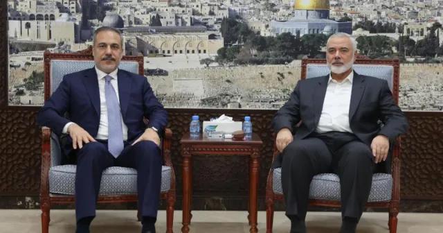 Hakan Fidan, Hamas Siyasi Büro Başkanı Haniyye ile görüştü