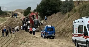 Denizli'de toprak kayması sonucu 1 işçi öldü, 1 işçi yaralandı