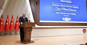 Eski Yargıtay Başkanı Mehmet Akarca için veda töreni