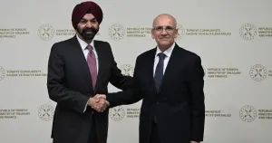 Mehmet Şimşek, Dünya Bankası Başkanı Ajay Banga ile görüştü