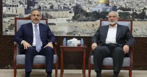 Hakan Fidan, Hamas Siyasi Büro Başkanı Haniyye ile görüştü