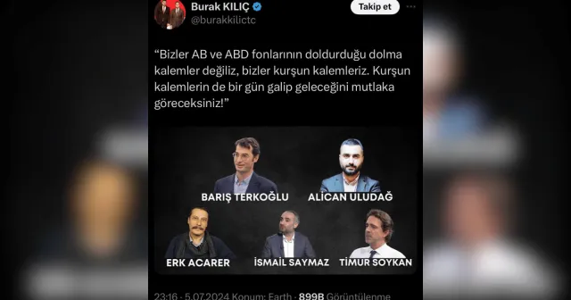 Burak Kılıç gazetecileri "kurşun" göndermeli tehdit etti