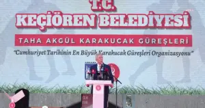 Ankara Büyükşehir Belediye Başkanı Yavaş, "Taha Akgül Karakucak Güreşleri"ni izledi