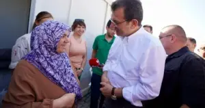 Ekrem İmamoğlu, Adıyaman’da konteyner kenti ziyaret etti