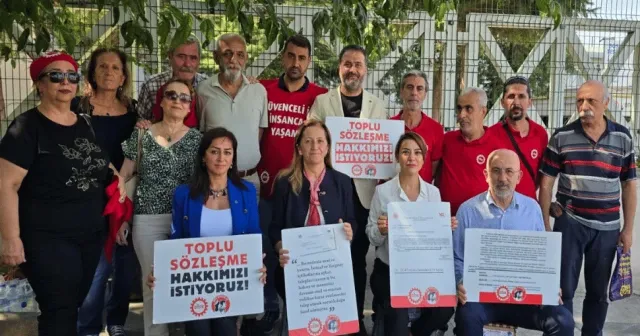 Gamze Taşcıer, Devrimci Sağlık-İş’in oturma eylemine destek verdi