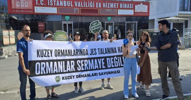 Kuzey Ormanları Savunması’ndan JES protestosu: "İstanbul için su krizi kapıdayken sularımızın zehirlenmesini istemiyoruz"