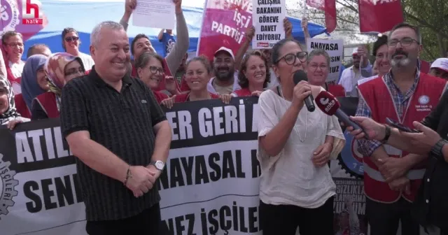 Polonez işçilerine Cemal Enginyurt ve Sera Kadıgil’den destek