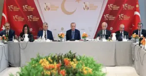 Cumhurbaşkanı Erdoğan, ABD'li ve Türk iş insanlarıyla bir araya geldi