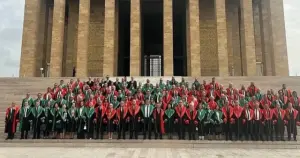 Yargıtay heyeti adli yıl açılışı nedeniyle Anıtkabir'i ziyaret etti