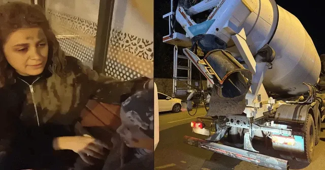Anne ve oğlunun üzerine harç döken araç sürücülerine soruşturma