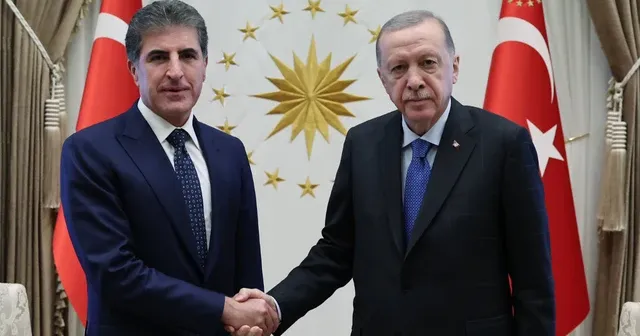 Cumhurbaşkanı Erdoğan, IKBY Başkanı Barzani ile görüştü
