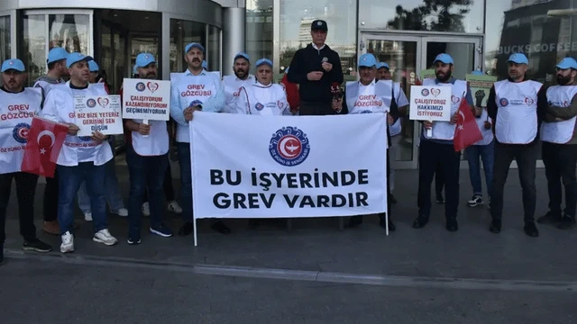 Sarar giyimdeki  grev İstanbul’da
