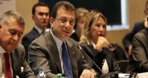 Ekrem İmamoğlu, "Institut Du Bosphore" toplantısında konuştu