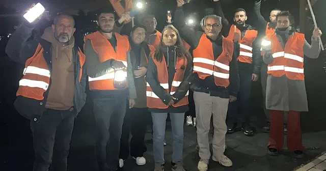 Hatay’da aydınlatma sorunu protesto edildi