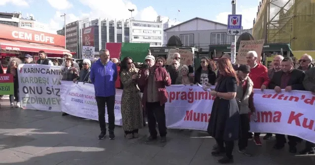 Kadıköy'de altın maden protestosu: Kaz Dağları'nda kesilen tüm Türkiye’nin nefesidir