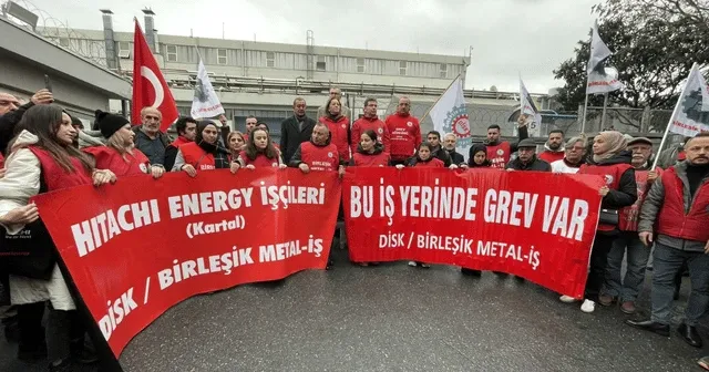 Metal işçileri Hitachi'de grevi başlattı