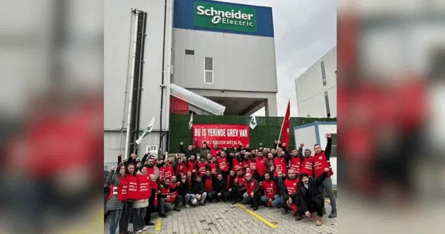 Schneider Elektrik ve Grid Solutions metal işçileri greve başladı