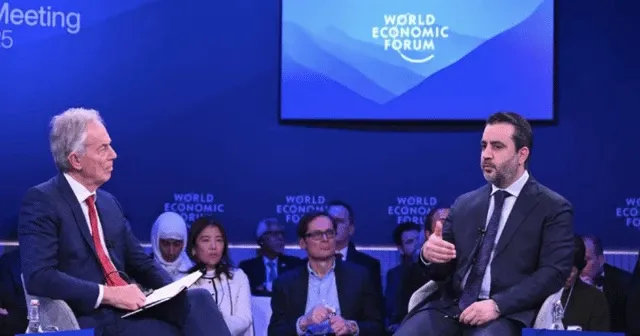 Suriye'deki yeni yönetimin Dışişleri Bakanı Esad Hasan Şeybani, Davos Zirvesi'ne katıldı