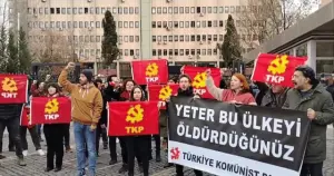 Türkiye Komünist Partisi, Kültür ve Turizm Bakanlığı önünde eylem yaptı