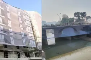Beton ayakta, mekân çöktü