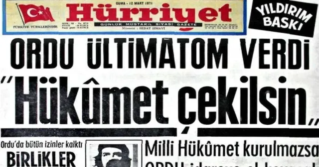 12 Mart 1971 ve aradan geçen 55 yıl